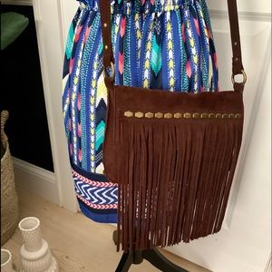 🍀Lucky Brand Nirvana Fringe Crossbody Bag